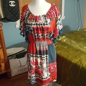 Vanessa Virginia Anthro Patchwork dress S